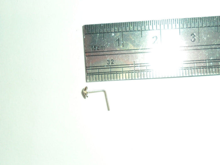 10K Yellow Gold Star L Shape Pin Stud Post Jewelry 22 gauge 22g - I Love My Piercings!