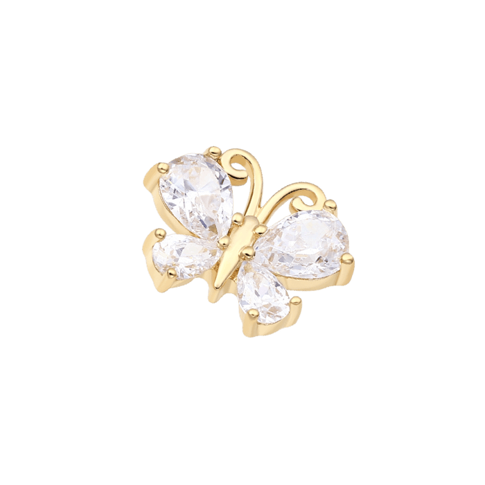 14k Gold Julia Butterfly Threaded Top