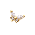 14k Gold Mini Butterfly Threadless Top