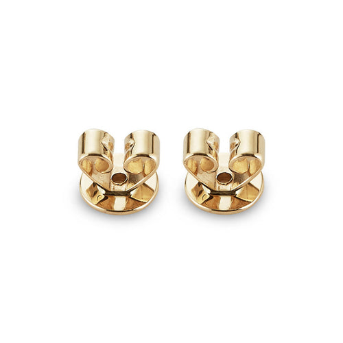 Yellow Gold-1^Earring Backs: 5mm 14k Yellow Gold Earring Backs