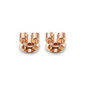 Rose Gold-1^Earring Backs: 5mm 14k Rose Gold Earring Backs