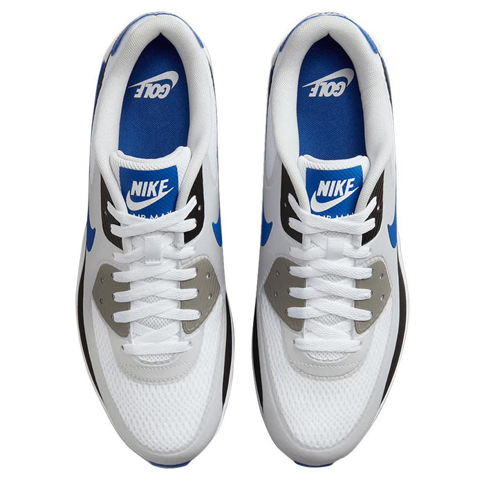 Nike Air Max 90 G Spikeless Golf Shoes White/Game Royal/Black/Photon Dust - 23 Men