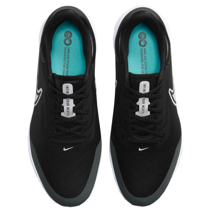 Nike Air Zoom Infinity Tour NEXT% Golf Shoes Black/White/Iron Gray/Dynamic Turquoise - SU22 Men