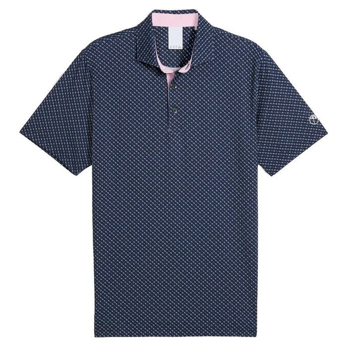 PUMA AP Micro Umbrellas Golf Polo Deep Navy - SS25 Men