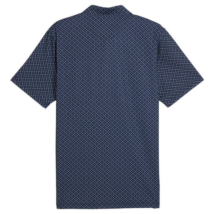 PUMA AP Micro Umbrellas Golf Polo Deep Navy - SS25 Men