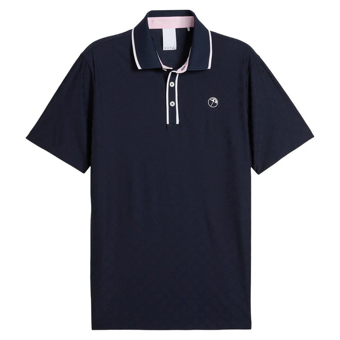 PUMA AP Tipped Jacquard Golf Polo Deep Navy - SS25 Men