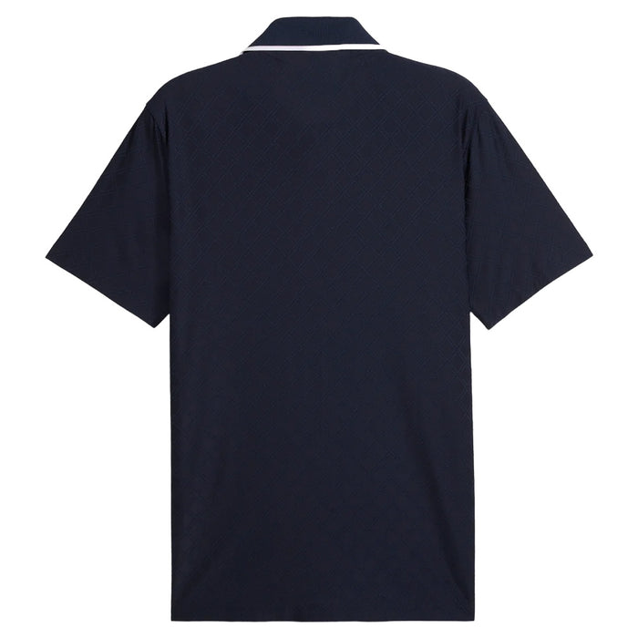 PUMA AP Tipped Jacquard Golf Polo Deep Navy - SS25 Men
