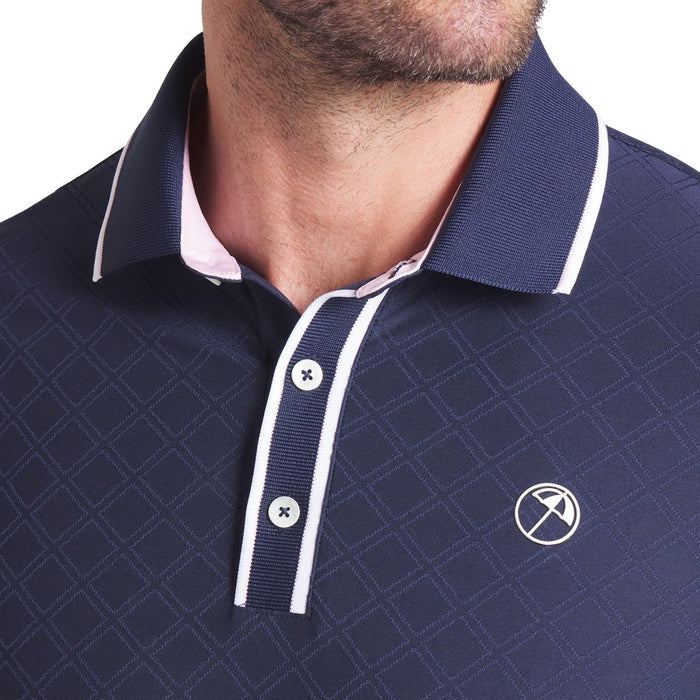 PUMA AP Tipped Jacquard Golf Polo Deep Navy - SS25 Men