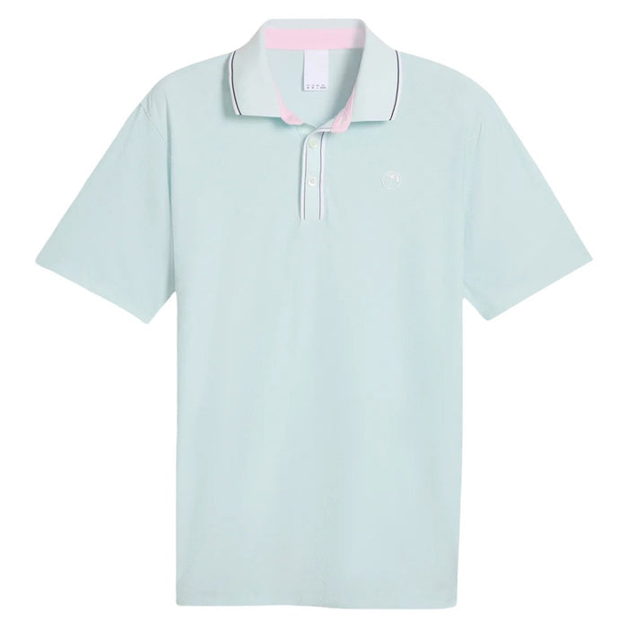 PUMA AP Tipped Jacquard Golf Polo Peaceful Blue - SS25 Men