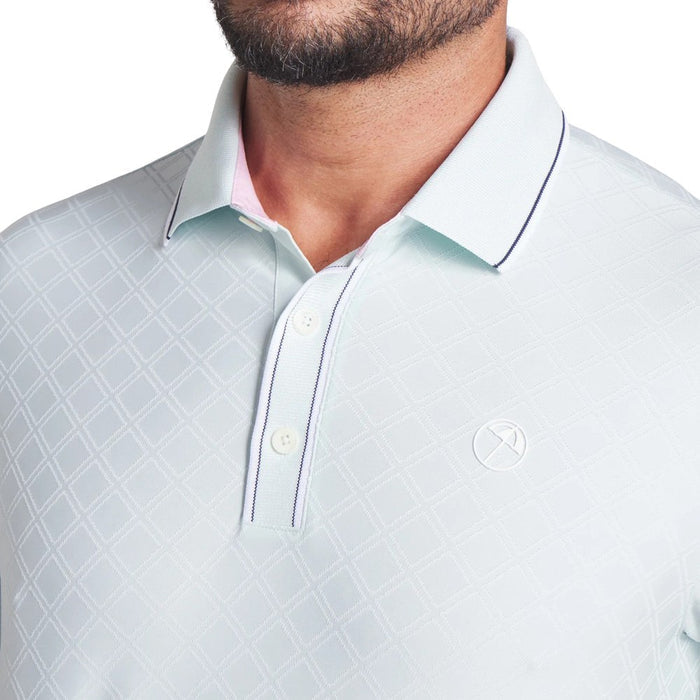 PUMA AP Tipped Jacquard Golf Polo Peaceful Blue - SS25 Men