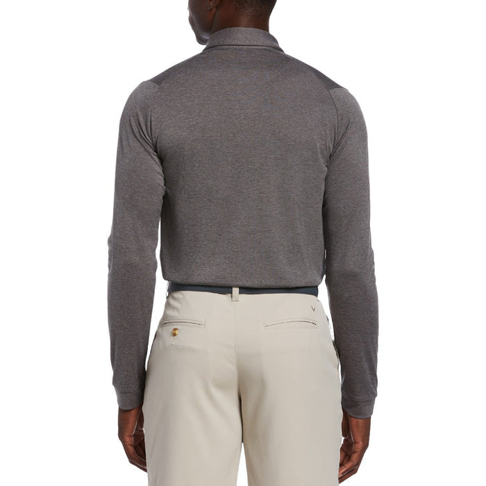 Callaway Air Texturized Premium Yarn Golf Polo Quiet Shade Heather - SS25