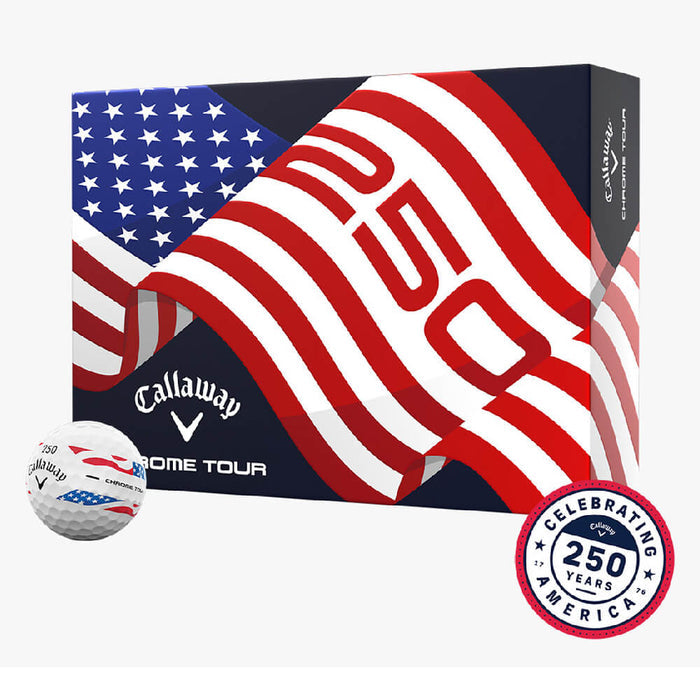 Callaway Chrome Tour USA Stripe Limited Golf Balls