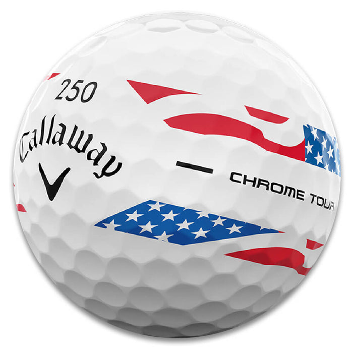 Callaway Chrome Tour USA Stripe Limited Golf Balls