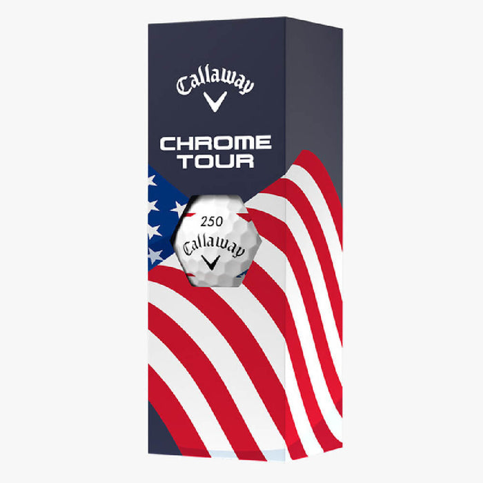 Callaway Chrome Tour USA Stripe Limited Golf Balls