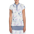 Callaway Linear Petals Golf Polo (with Hidden Snaps) Brilliant White - SP25 Women
