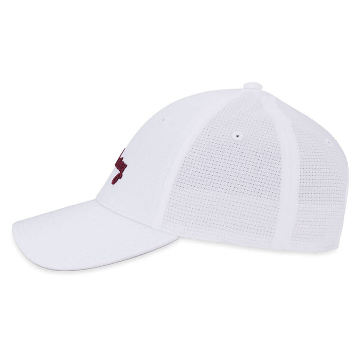 Callaway Stitch Magnet Adjustable Golf Cap White/Red Plum - 26 Women