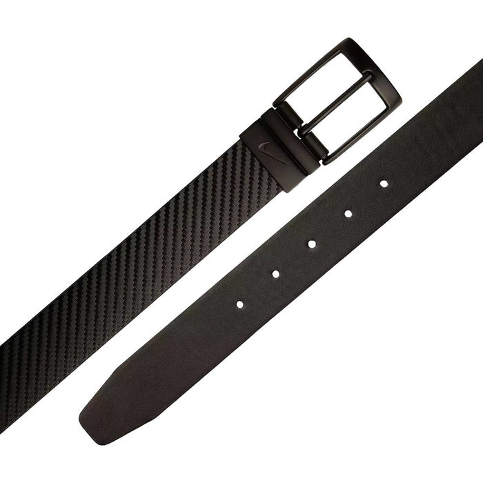 Nike Carbon Fiber Textured Reversible Golf Belt Black - 25 Men