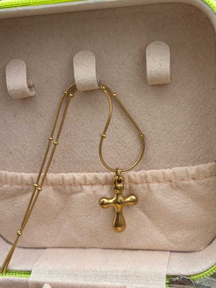 Cross Beaded Necklace