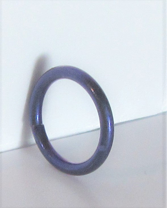 Dark Purple Niobium Seamless Continuous Hoop Ring 16 gauge 16g 8 mm diameter - I Love My Piercings!