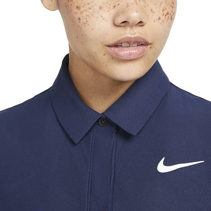 Nike Dri-FIT ADV Tour Sleeveless Golf Polo Midnight Navy/White - SS23 Women