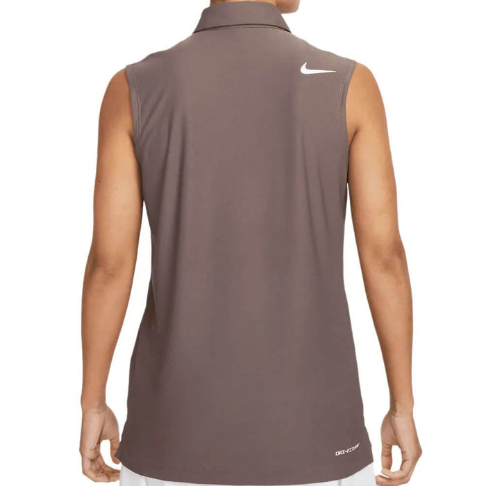 Nike Dri-FIT ADV Tour Sleeveless Golf Polo Plum Eclipse/White - SS23 Women