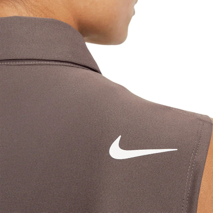 Nike Dri-FIT ADV Tour Sleeveless Golf Polo Plum Eclipse/White - SS23 Women