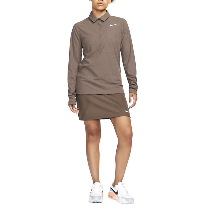 Nike Dri-FIT Advance Tour Longsleeve Golf Polo Plum Eclipse/White - 23 Women