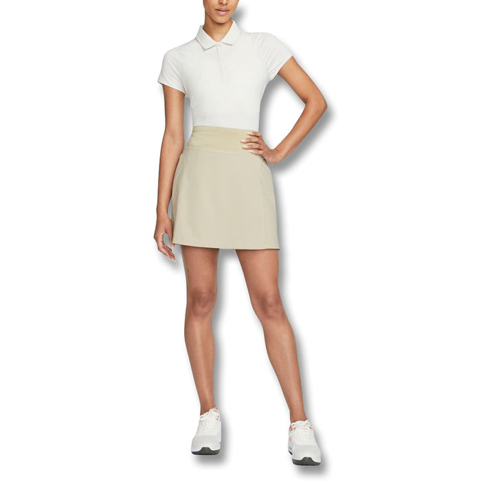 Nike Dri-FIT Golf Polo Light Orewood Brown/Black - SS22 Women