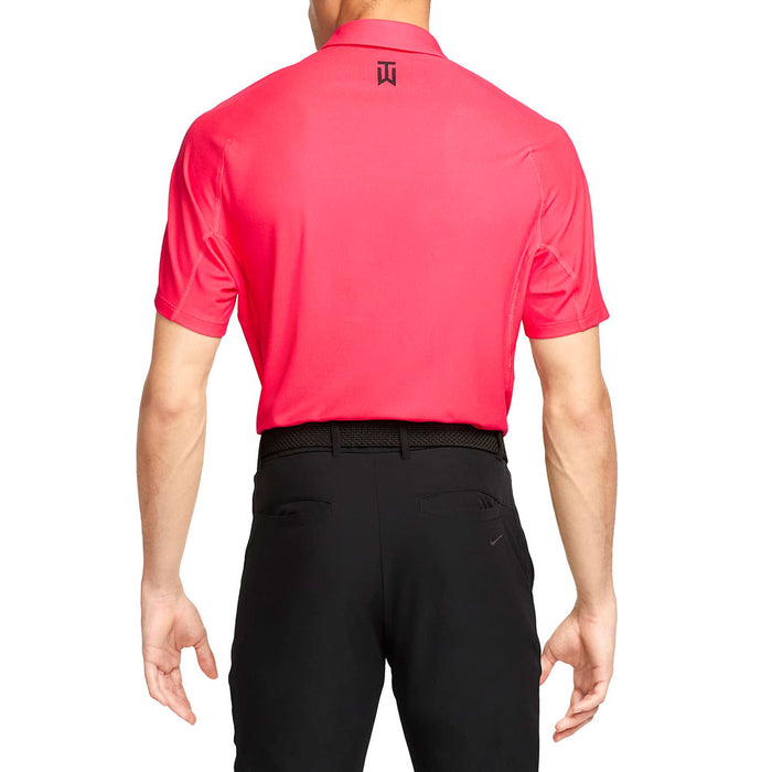 Nike Dri-FIT Tiger Woods Tech Pique Golf Polo Ember Glow/Siren Red/Black - 23 Men