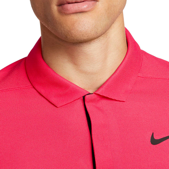 Nike Dri-FIT Tiger Woods Tech Pique Golf Polo Ember Glow/Siren Red/Black - 23 Men
