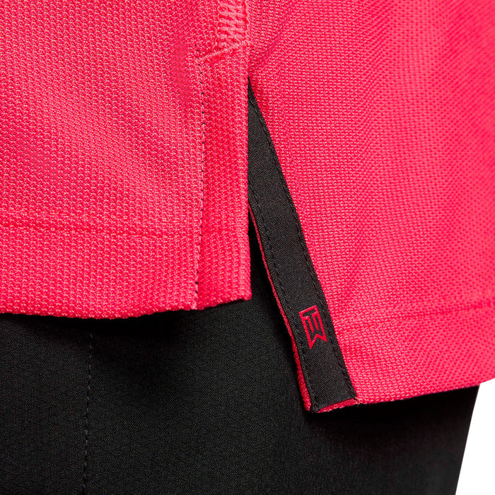 Nike Dri-FIT Tiger Woods Tech Pique Golf Polo Ember Glow/Siren Red/Black - 23 Men