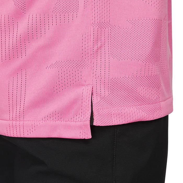 Nike Dri-FIT Tour Jacquard Golf Polo Pink Glow/Black - 23 Men