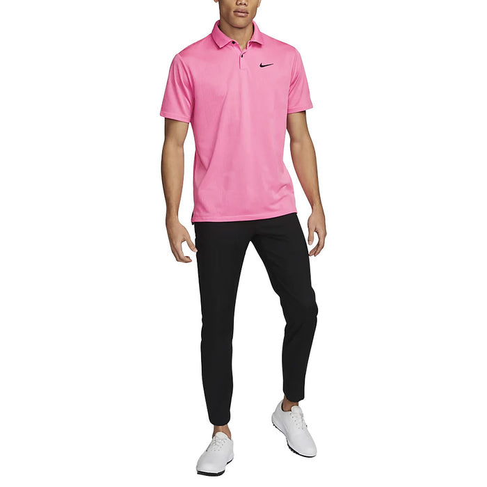 Nike Dri-FIT Tour Jacquard Golf Polo Pink Glow/Black - 23 Men