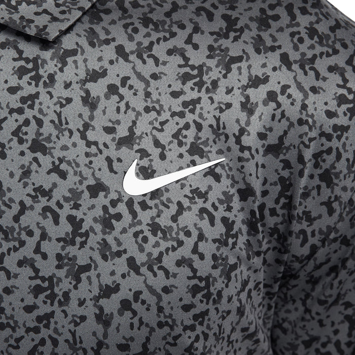 Nike Dri-FIT Tour Micro Camo Golf Polo Iron Gray/White - 23 Men
