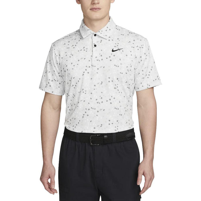 Nike Dri-FIT Tour Micro Floral Golf Polo Photon Dust/Black - 23 Men