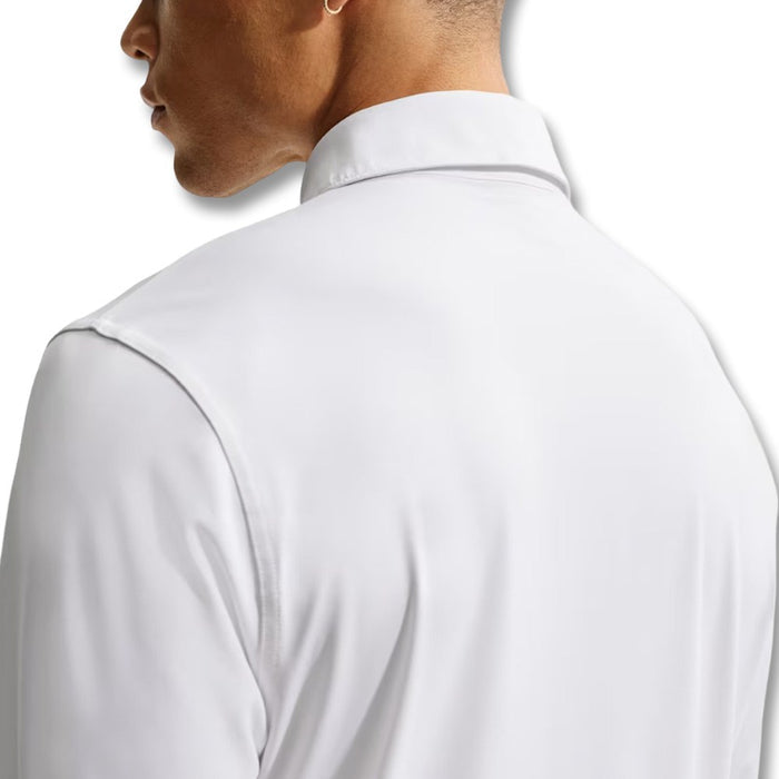 Nike Dri-FIT Velocity Longsleeve Solid Golf Polo White/Black - FA26 Men