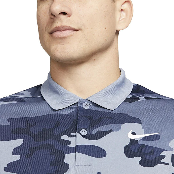 Nike Dri-FIT Victory+ Camo Golf Polo Ashen Slate/Diffused Blue/White - 23 Men