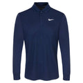 Nike Dri-FIT Victory Solid Longsleeve Golf Polo Wolf Obsidian/White - FA25 Men
