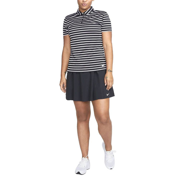 Nike Dri-FIT Victory Striped Golf Polo Black/White - SS23 Women