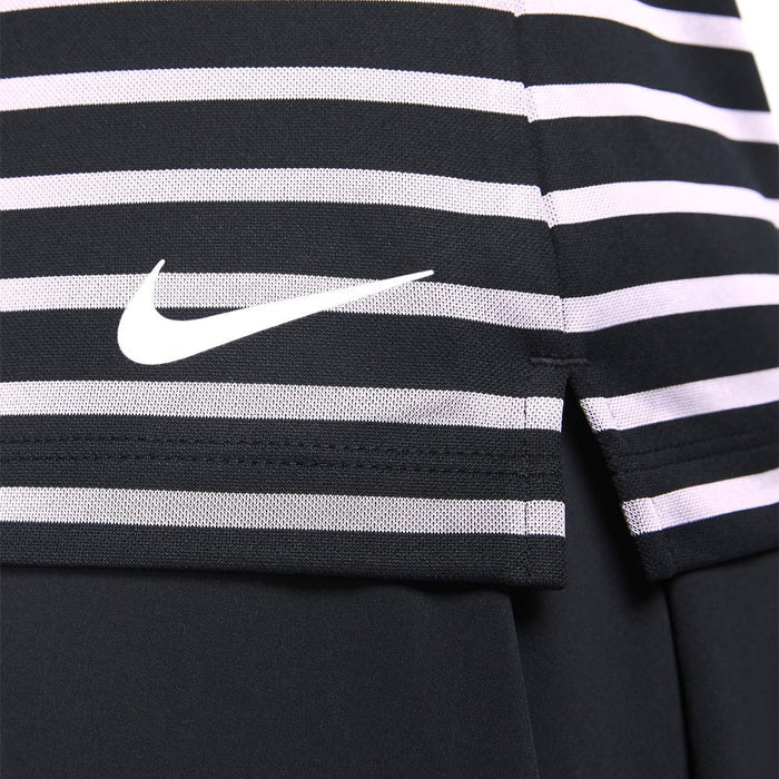 Nike Dri-FIT Victory Striped Golf Polo Black/White - SS23 Women