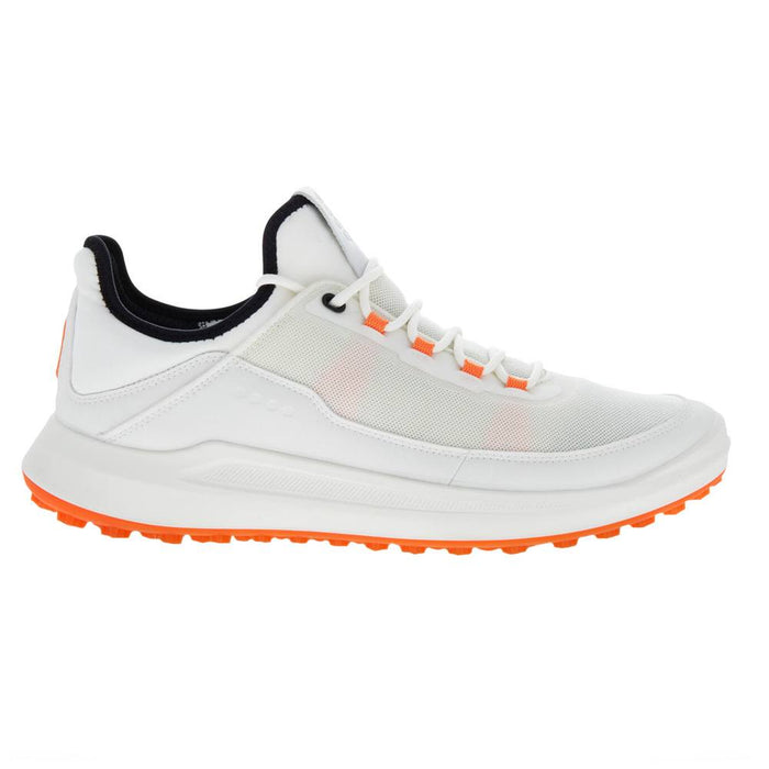 ECCO Core Mesh Spikeless Golf Shoes White/Calendula - 22 Men