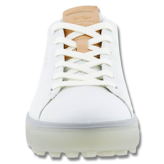 ECCO Tray Laced Spikeless Golf Shoes Bright White Lyra - FW22 Women