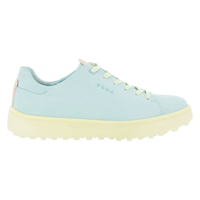 ECCO Tray Laced Spikeless Golf Shoes Eggshell Blue/Sherbet Moon - FW22 Women