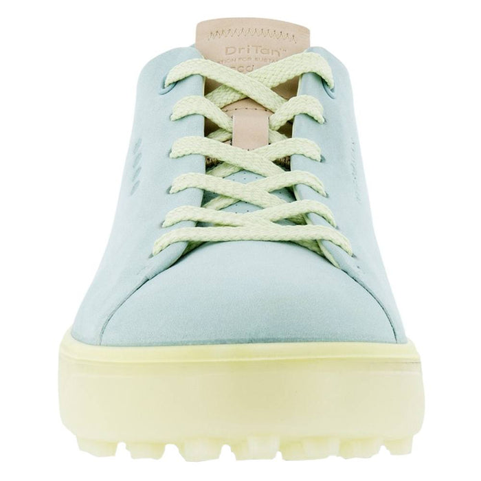 ECCO Tray Laced Spikeless Golf Shoes Eggshell Blue/Sherbet Moon - FW22 Women
