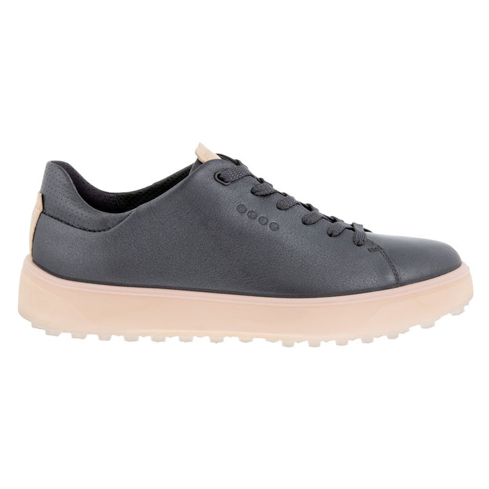 ECCO Tray Laced Spikeless Golf Shoes Magnet Lyra Metallic - FW22 Women