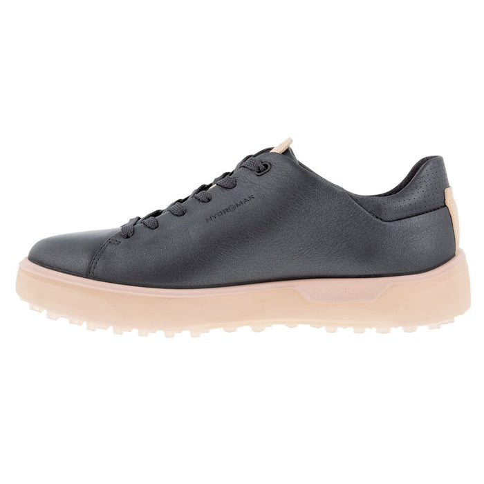 ECCO Tray Laced Spikeless Golf Shoes Magnet Lyra Metallic - FW22 Women