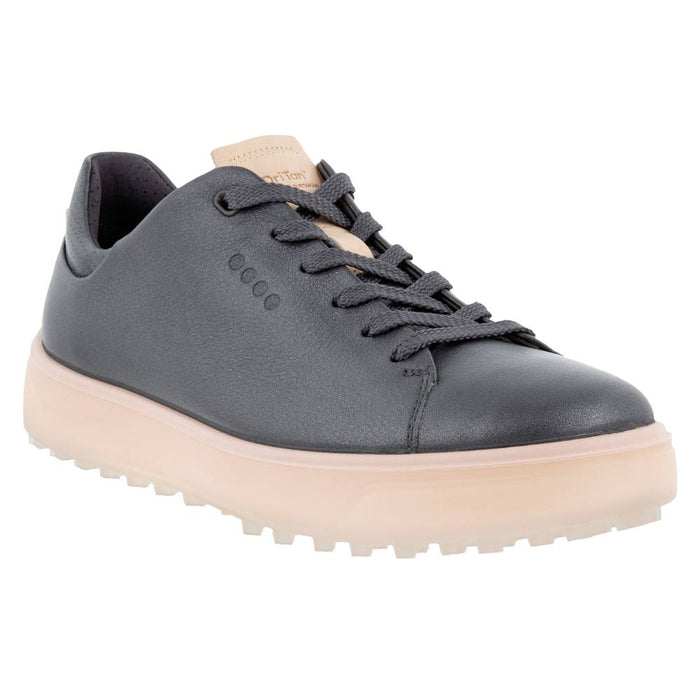 ECCO Tray Laced Spikeless Golf Shoes Magnet Lyra Metallic - FW22 Women