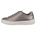 ECCO Tray Laced Spikeless Golf Shoes Warm Gray - FW22 Women