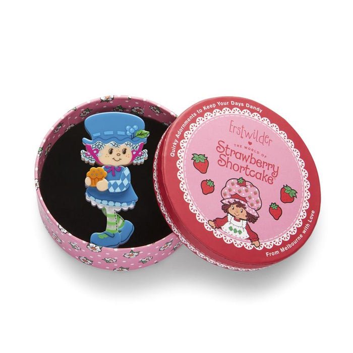 Erstwilder Blueberry Muffin Brooch with Gift Box  ~The World of Strawberry Shortcake~