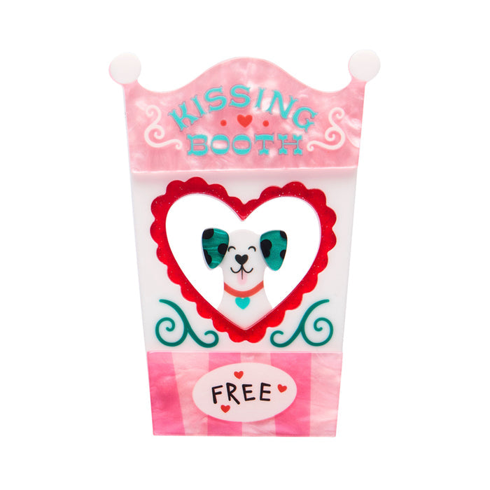 Erstwilder Free Kisses Kissing Booth Brooch with Gift Box  ~A Day At The Fair~